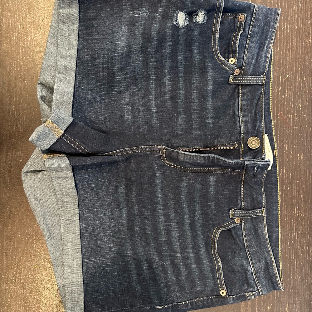 Lauren Conrad Dark Blue Denim Shorts